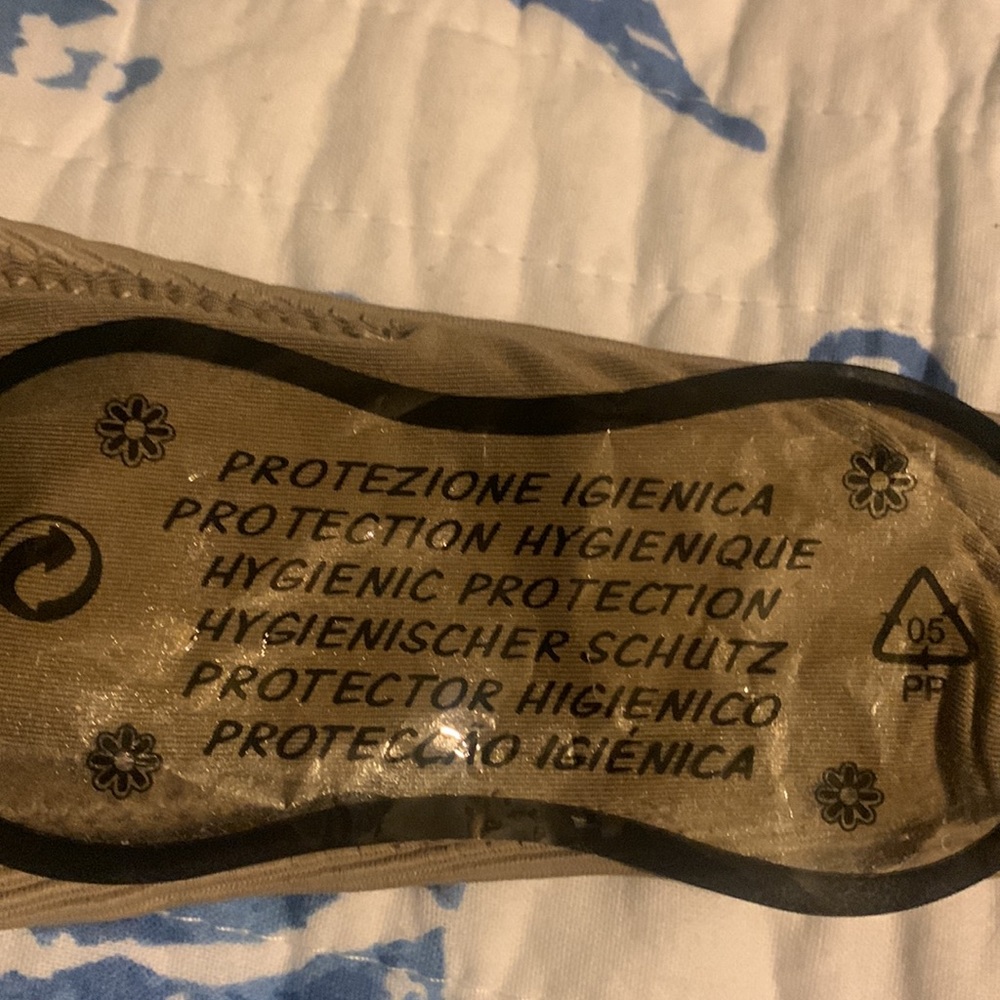 NWOT Good American 90s ribbed one piece size:1 (S) in Tan - Picture 9 of 11